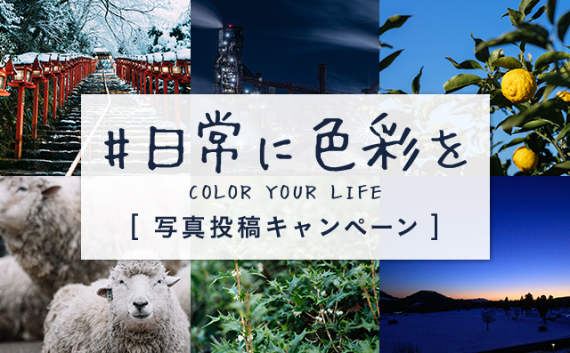 『#日常に色彩を』冬の写真投稿キャンペーンを開始いたしました！